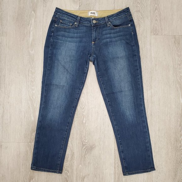 Paige Women Jimmy Jimmy Crop Denim Jeans - Picture 1 of 6
